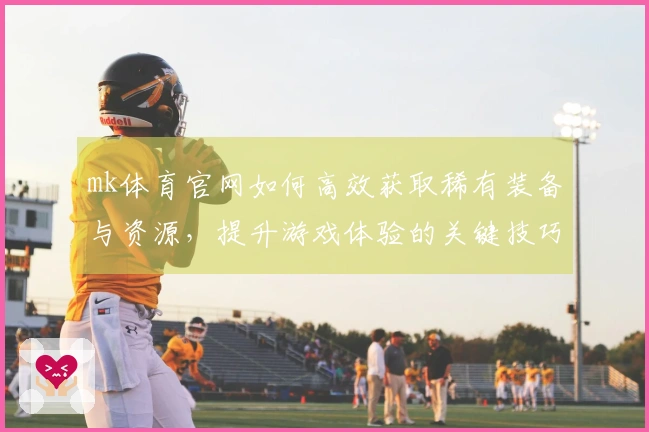 mk体育官网如何高效获取稀有装备与资源，提升游戏体验的关键技巧